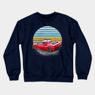 Ferrari red speed car Crewneck Sweatshirt